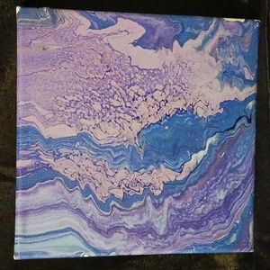 8x8 Drip Art Canvas